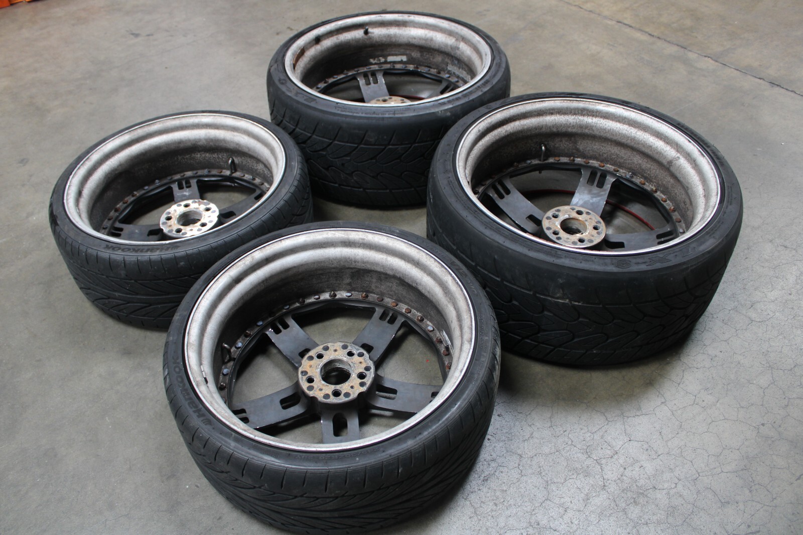 Ferrari F430, Aftermarket Wheel Set, Front 20" Rear 22," Curb Rash, Used