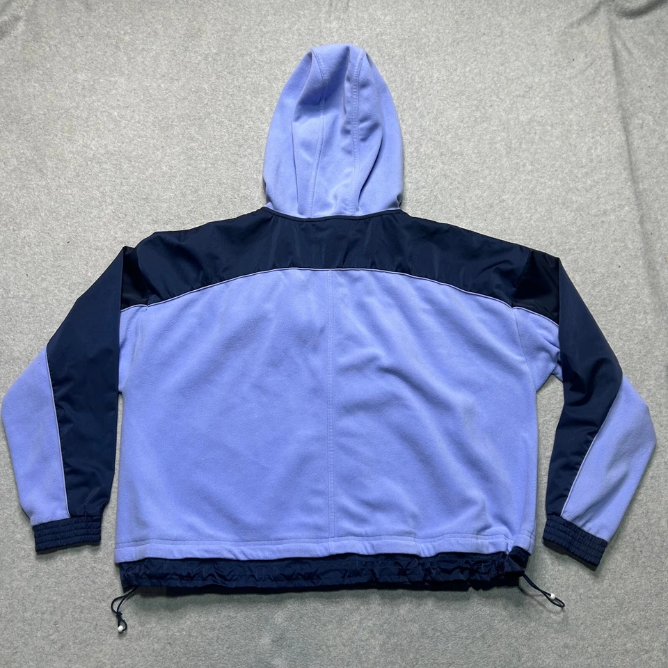 Pullover Athleta Zion Microfleece 1/2 Cremallera Mujer Grande Periwinkle Sudadera con Capucha Informal Foto 3 de 4