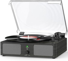 All-In-One Bluetooth Record Player - Black