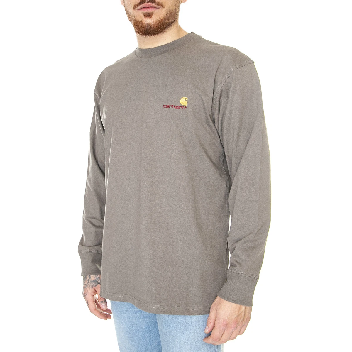 CARHARTT WIP L/S American Script T-Shirt Teide | eBay
