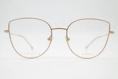 Brille SENSAYA SYOF5007 Titanium Goldbronze Oval Brillengestell eyeglasses Neu