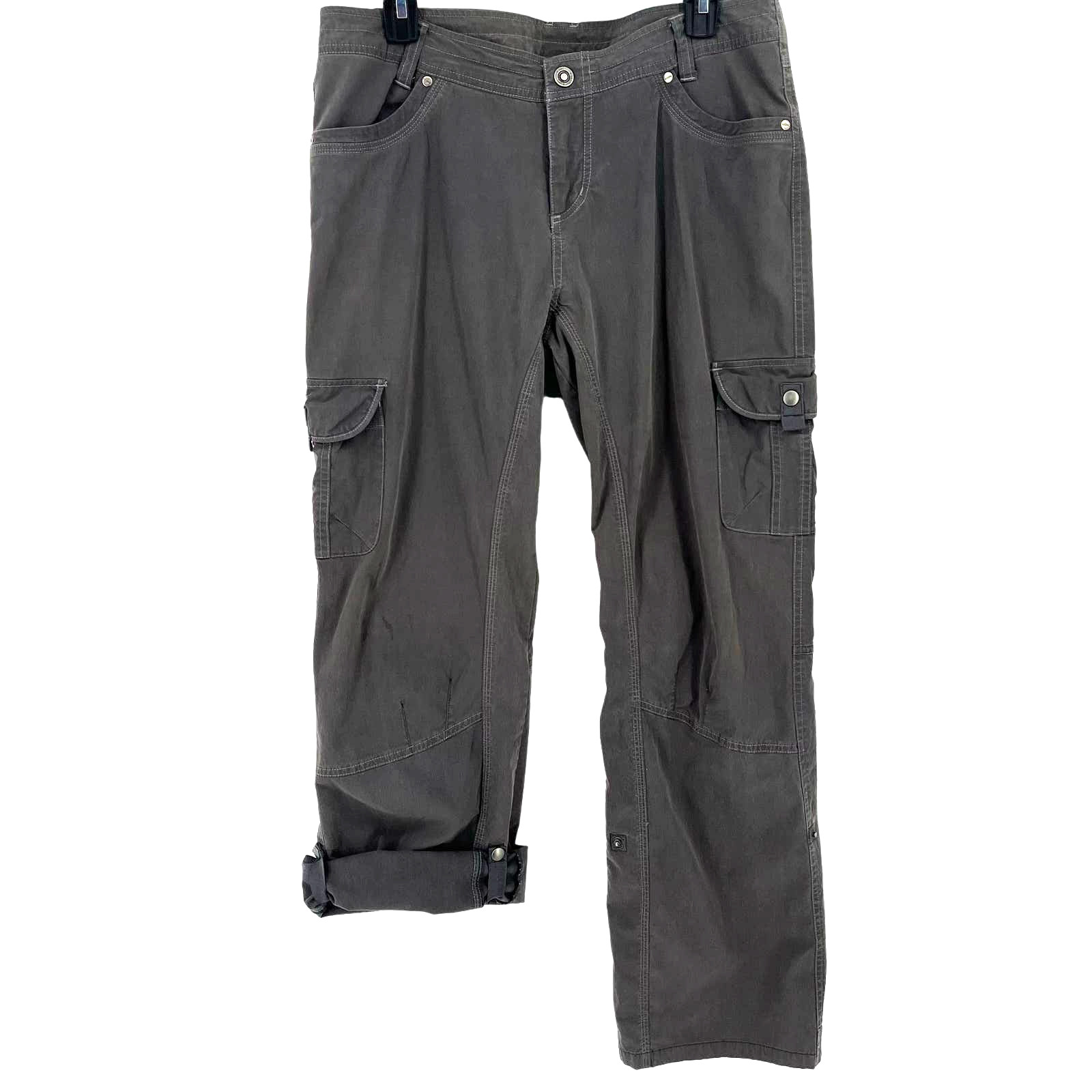 Kuhl Legendary Roll Up Tab Cargo Pants Womens Size 12… Gem