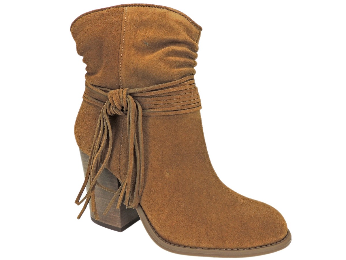 Jessica Simpson Women's Sesley Block-Heel Booties Canela Brown