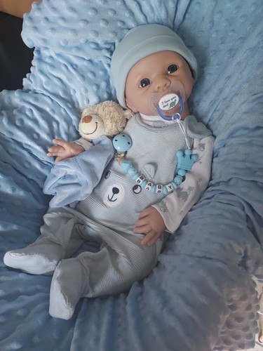 Bébé garçon entièrement en silicone de platine de 49cm pour 3kg700 - Imagen 7 de 8