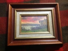  Beautiful Original Moki Art Oil Painting Framed Scarce Very Rare Museum Quality