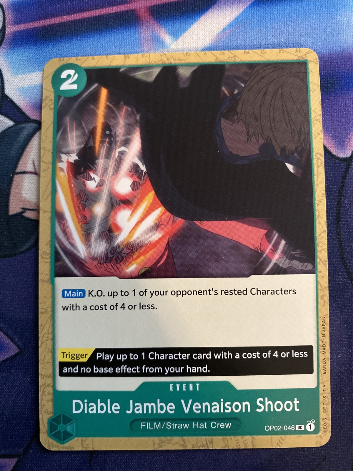 One Piece CCG Paramount War OP02- Diable Jambe Venaison Shoot OP02-046