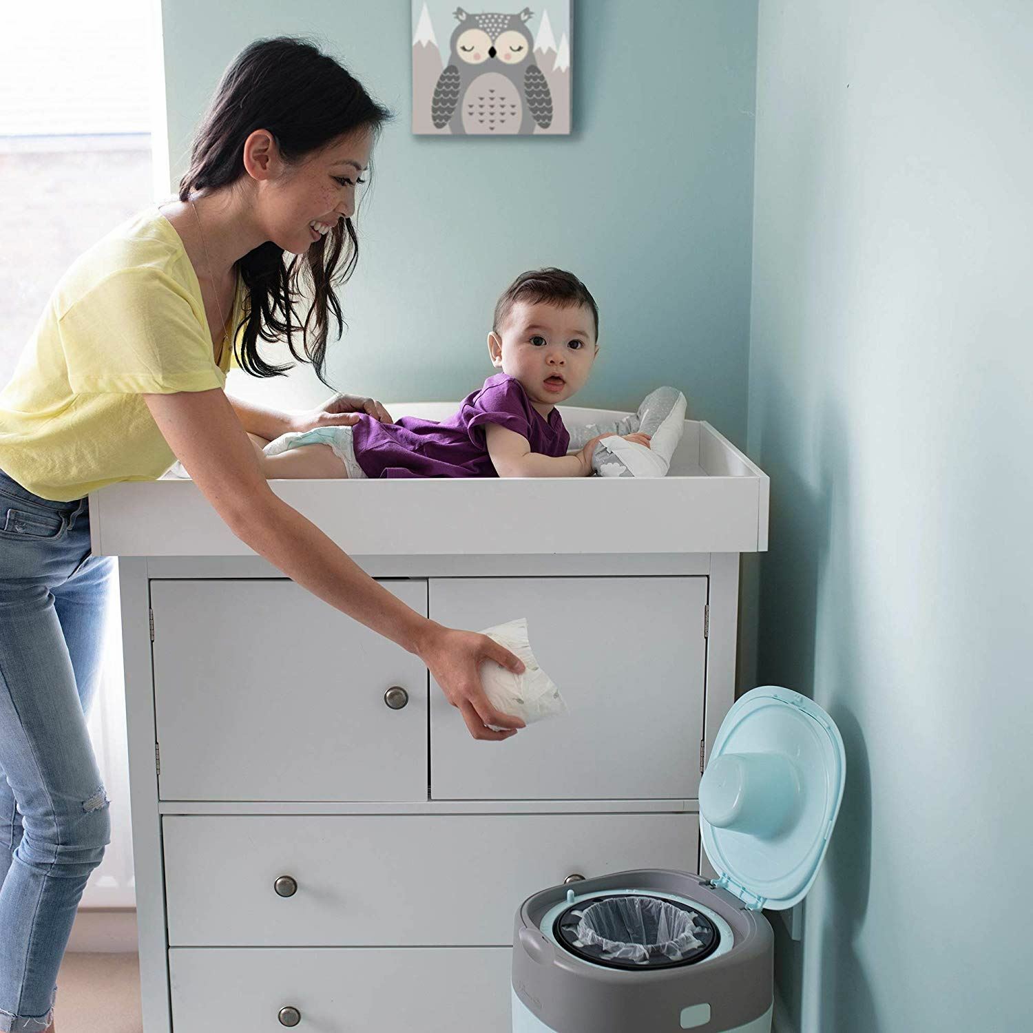 tommee tippee twist & click advanced sangenic nappy disposal bin