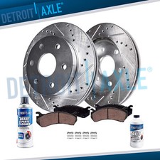 6pc Front Drilled Rotors Ceramic Pads For 2007-2009 Ford Expedition Navigator