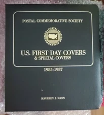 U S Postal Society FIRST DAY & SPECIAL COVERS 1985-1987 FDC - 91 COVERS & ALBUM