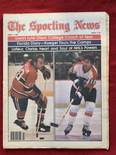 1980 Guy LaFleur Montreal Canadiens The Sporting News NHL Ice Hockey newspaper - Foto 1 di 1
