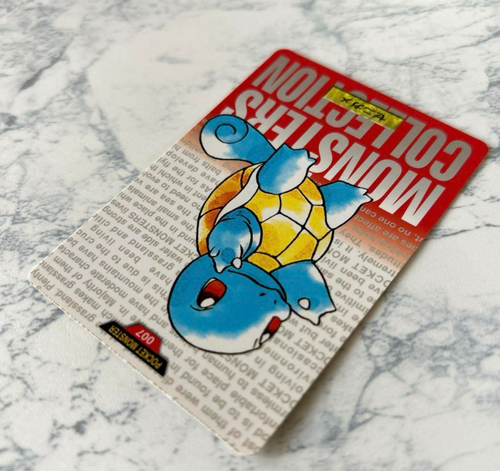 Pokemon Carddass Vending Squirtle Wartortle Blastoise 007 008 009 Red PRISM1996 - Picture 4 of 14