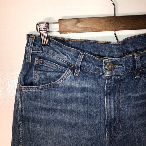 1969 Levi's 606 Denim Blue Jeans Men's Big E Orange Tab Distressed Size 29 30x30 - Picture 5 of 8