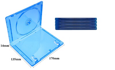 Generic 5 pcs Blu-Ray Game Cases Storage Bracket 1 Disc Capacity 14MM ZML852