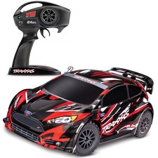 Traxxas # TRX74154-4-RED - Ford Fiesta ST Rally Brushless BL-2s - ROSSO