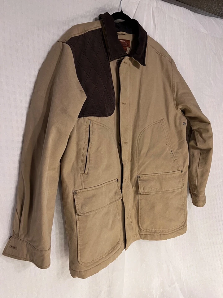 Bob Timberlake Men's Hunting Jacket Coat Shoulder Patch Flannel Lined Vintage - Image 2 of 4