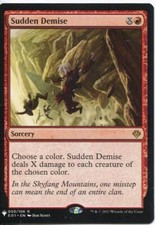 Magic The Gathering MTG Mystery Pack Card Sudden Demise