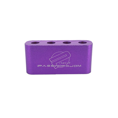 3Pcs Purple Aluminum Engine Spark Plug Wire Separator Divider Organizer Clamp Kit