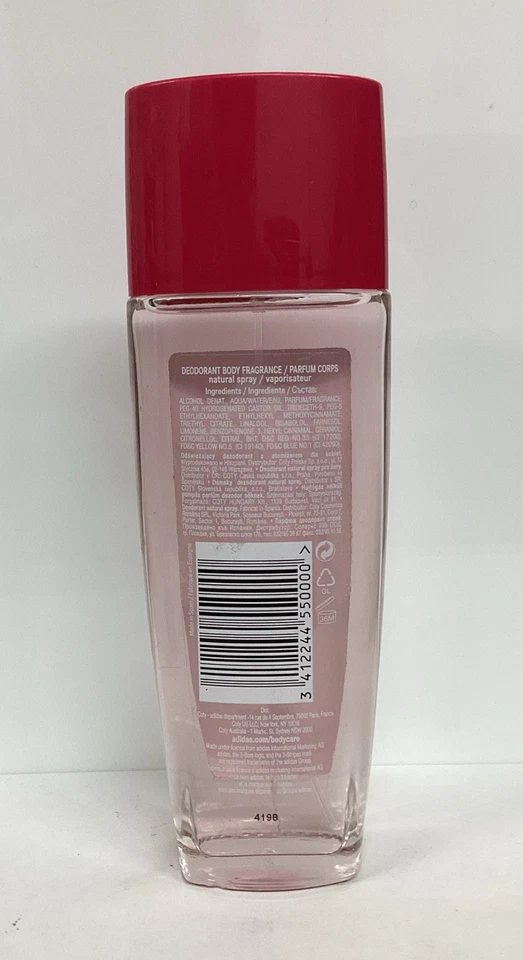 Adidas Para Mujer Desodorante Ritmo Frutal Fragancia Corporal 2.5oz Spray COMO EN LA FOTO, SIN CAJA Foto 3 de 4