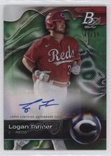 2023 Bowman Platinum Top Prospects Green 49/99 Logan Tanner #TOP-20 Auto q7x