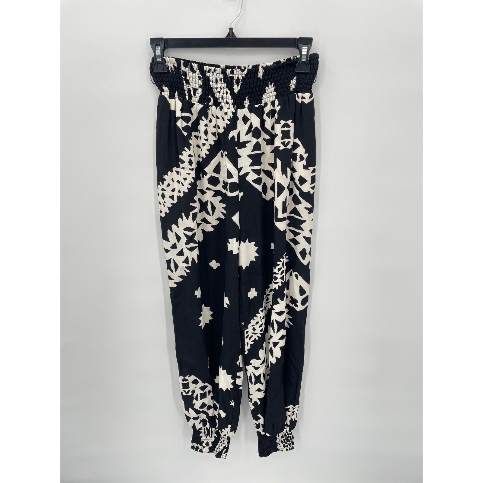 ANTHROPOLOGIE Aniya Black & White Balloon Joggers  // XS 