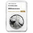1986-S Proof $1 American Silver Eagle NGC PF69UC Brown Label