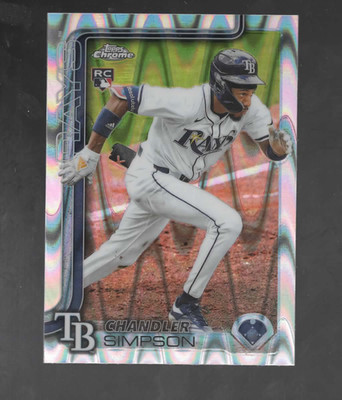 2025 Topps Chrome Update RAYWAVE Refractor #USC179 Chandler Simpson RC  ID:67746