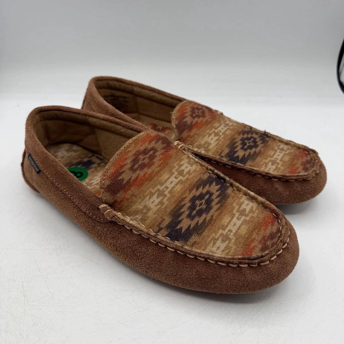 Pendleton Harding Slippers Mens Sz 8 M Blue Aztec Print Slip On House Shoes Amazon.com | Pendleton Men main image 3