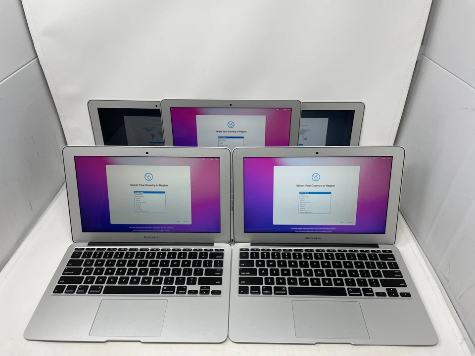 Lote de 5 Apple MacBook Air MJVM2LL/A-Core i5-5250U-4GB RAM-128GBSSD-A1465 Foto 2 de 4