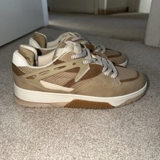 Scarpe da ginnastica uomo Zara marrone e bianco