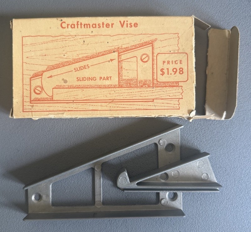 Craftmaster Vise In Box For Workbench Planing Work Holding New Old Stock Vintage