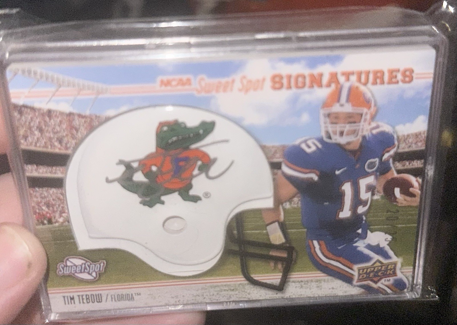 Tim Tebow Upper Deck Sweet Spot Signatures #129 Base