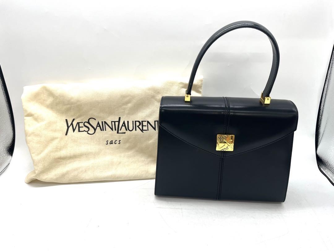 Yves Saint Laurent gold hardware top handle formal bag PCDB6I