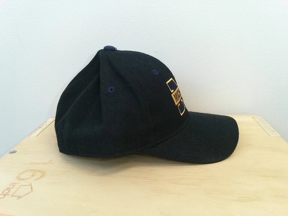 Vintage Michigan Wolverines Zephyr Graf-X Fitted Hat 7 1/4 90s Big Logo Spellout - Image 4 of 4