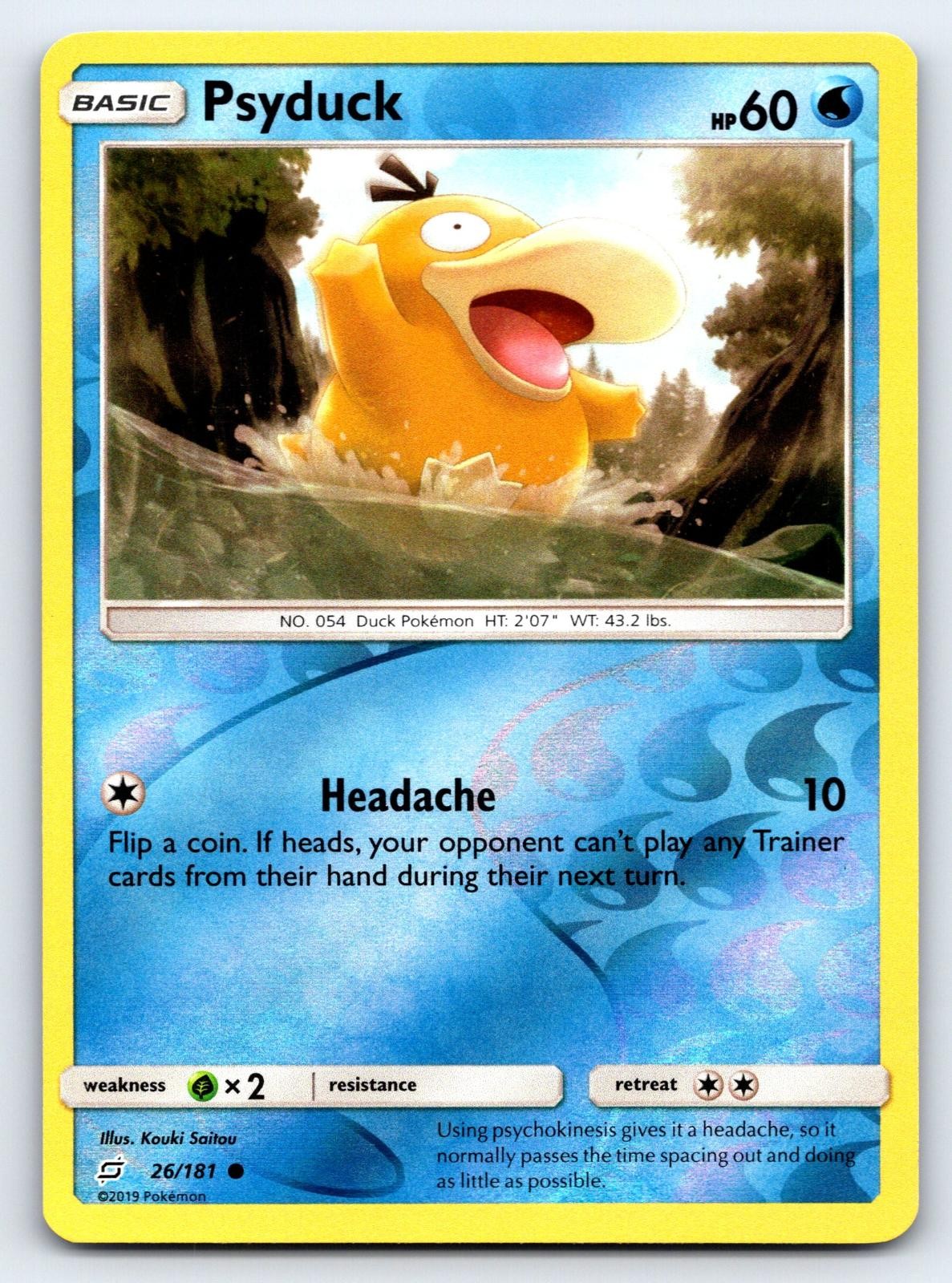 Psyduck 26/181 Common Team Up Pokemon Reverse Holo Near Mint