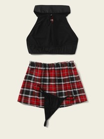 Women's Sexy-Lingerie Babydoll Sleepwear Underwear Lace Dress G-string Nightwear