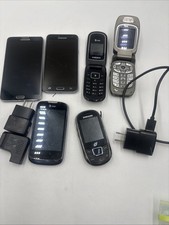Lot of 5 Various Cell Phones Samsung at t Motorola UNTESTED AS-IS PARTS REPAIR