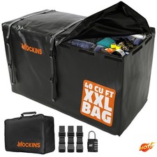 40 Cu.ft Waterproof Cargo Carrier Bag - 70x33x30 Hitch Bag - Black 40 Cu.ft Waterproof Cargo Carrier Bag - 70x33x30 Hitch Bag - Black