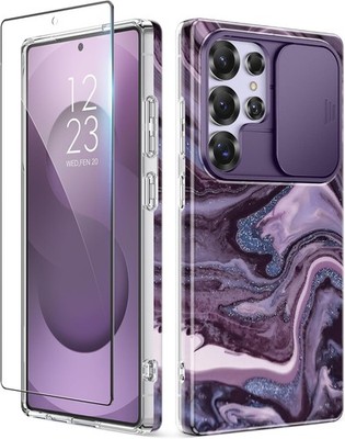 Samsung Galaxy S25 Ultra Case with Slide Camera Cover, Slim Fit Hard PC Cover