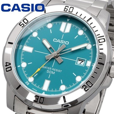 Casio MTP-VD01D-3E2V Men's Quartz Tiffany Turquoise Blue Dial Silver Steel Watch
