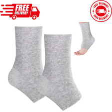 1 pair Bamboos Anti Fatigue SocksCompression Bamboo Foot SleevesSoft Compre...