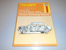 TRIUMPH TOLEDO HAYNES MANUAL (2 & 4-DOOR SALOONS) 1970-1974 RARE-OUT OF PRINT