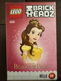 LEGO BRICKHEADZ 41595 41596 Disney Belle & Beast. New. Sealed.