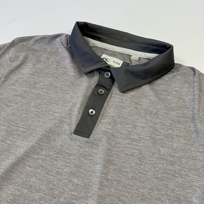 Kjus Polo Shirt Mens XL 54 Gray Luca Golf Performance UPF 50 Stretch Top