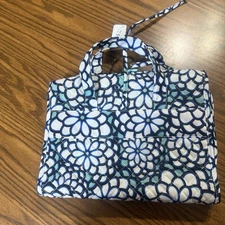 MODELLA Floral Print Cosmetic Makeup Folding Hanging Travel bag New