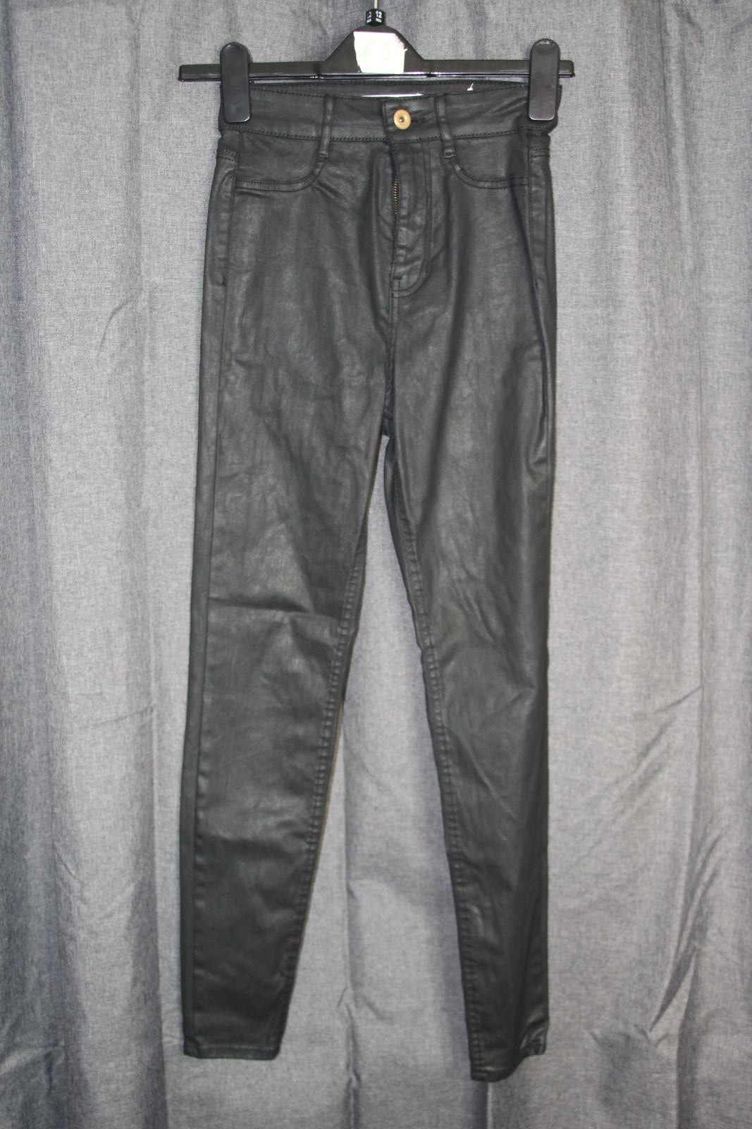 Zara Black Faux Leather Pants - Size UK 6 / EUR 34 / US 2
