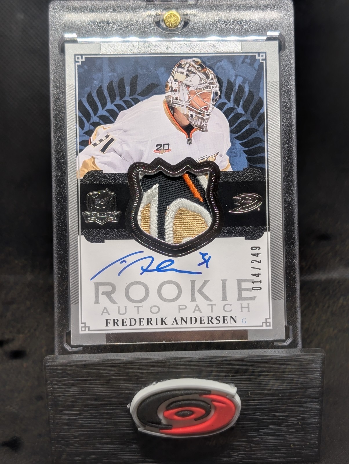2013-14 Upper Deck The Cup /249 Frederik Andersen #164 RPA Rookie Patch Auto RC