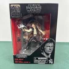 Star Wars The Black Series Titanium Han Solo 40th Anniversary Action Figure NIB