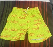 Boys' Sharks Printed Swim Trunks - Cat  Jack M 8 Green Red Swimsuit