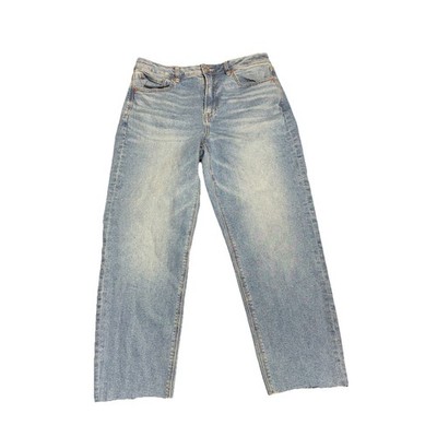 American Eagle Stretch Women's Size 8 The Mom Jean Raw Hem / Cut Off / 32x25