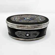 ANTIQUE SILVER & ENAMEL